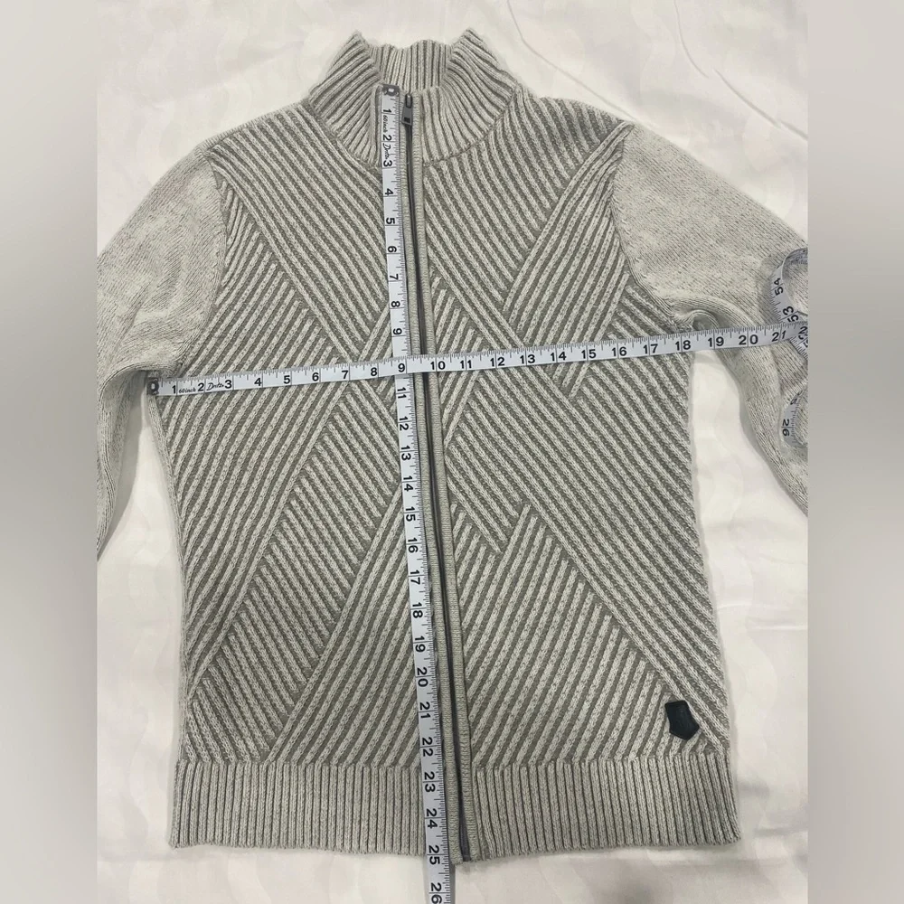 Trash Nouveau Men's Gray Full-Zip Sweater size S - Picture 3 of 8